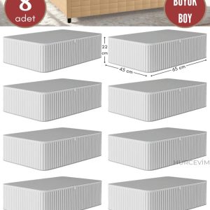 8 adet 65x45x22 cm baza al