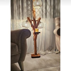 3 başlıklı hasır lambader 150 cm